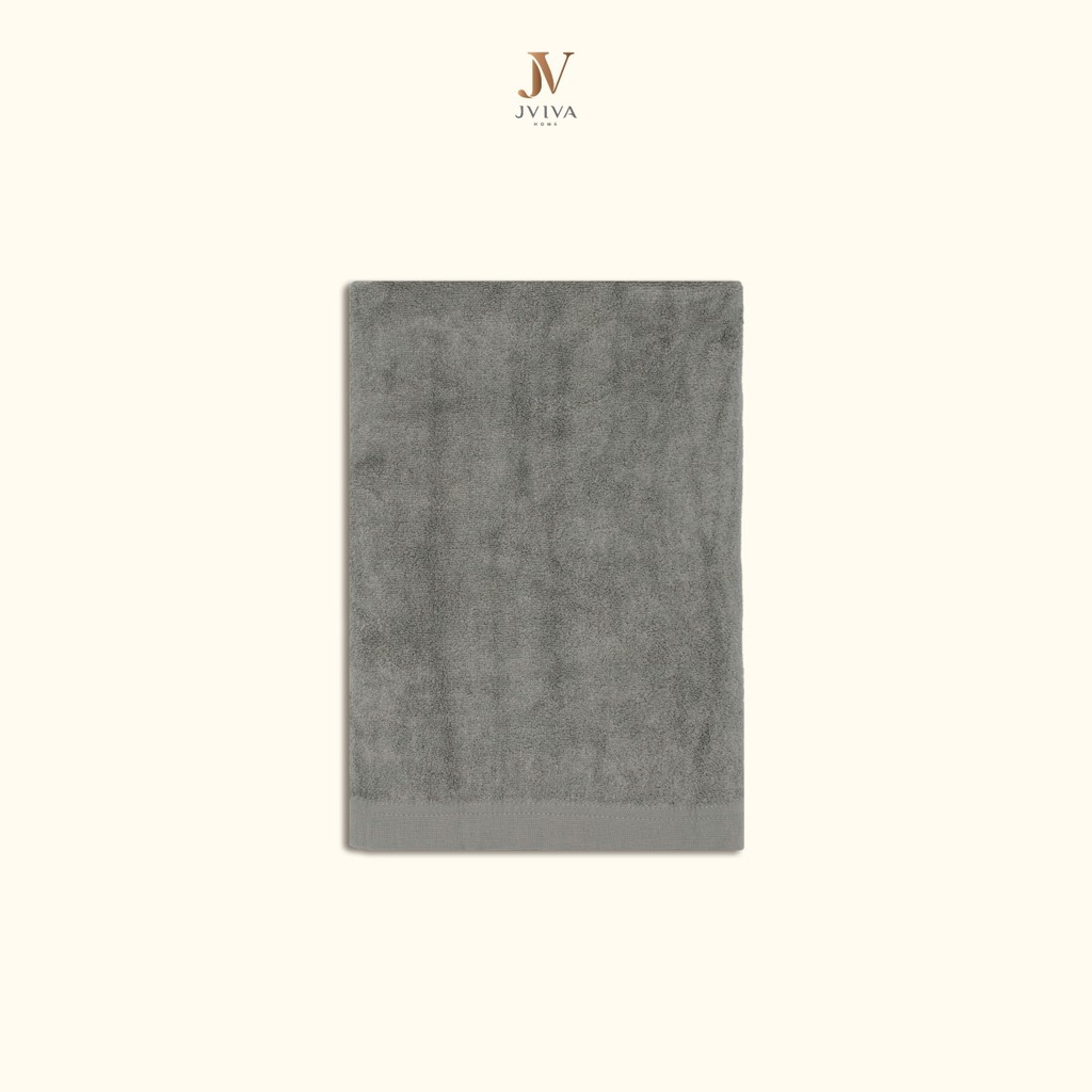 Jviva - ผ้าขนหนูใยไผ่100% (Natural Bamboo Towel) เช็ดผม (15x30 นิ้ว)