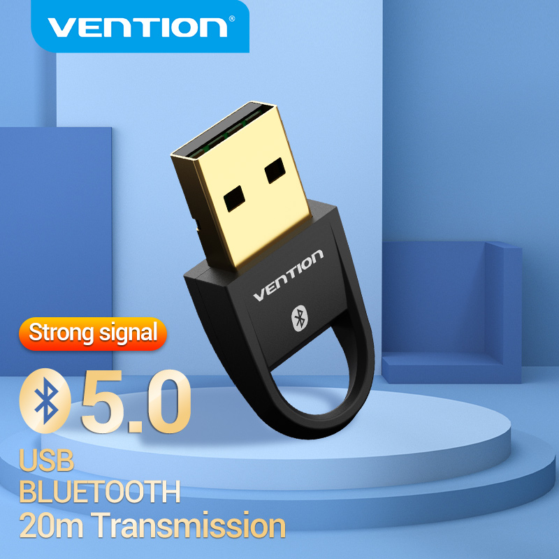 【COD】Vention USB ตัวแปลงบลูทูธ V4.0/5.0โหมดไร้สายแบบคู่บลูทูธแบบดองเกิล CRS เครื่องรับสัญญาณเสียงอะแดปเตอร์สำหรับ Win10/Win7/8/XP คอมพิวเตอร์แท็บเล็ต