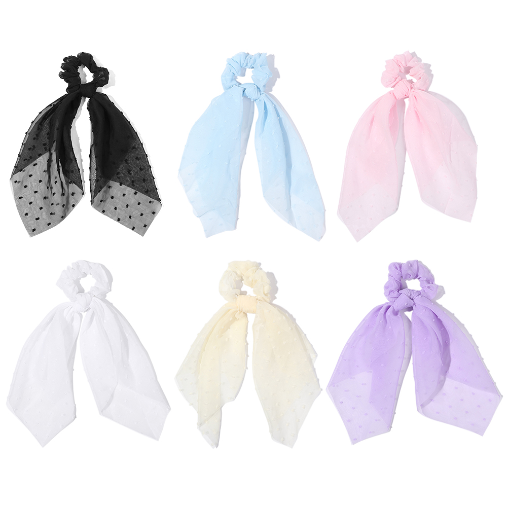 N33GVC3Q Ladies Elastic Solid Color Ribbon Hair Ties Rope Hair Scrunchies Women Hairband Headwear