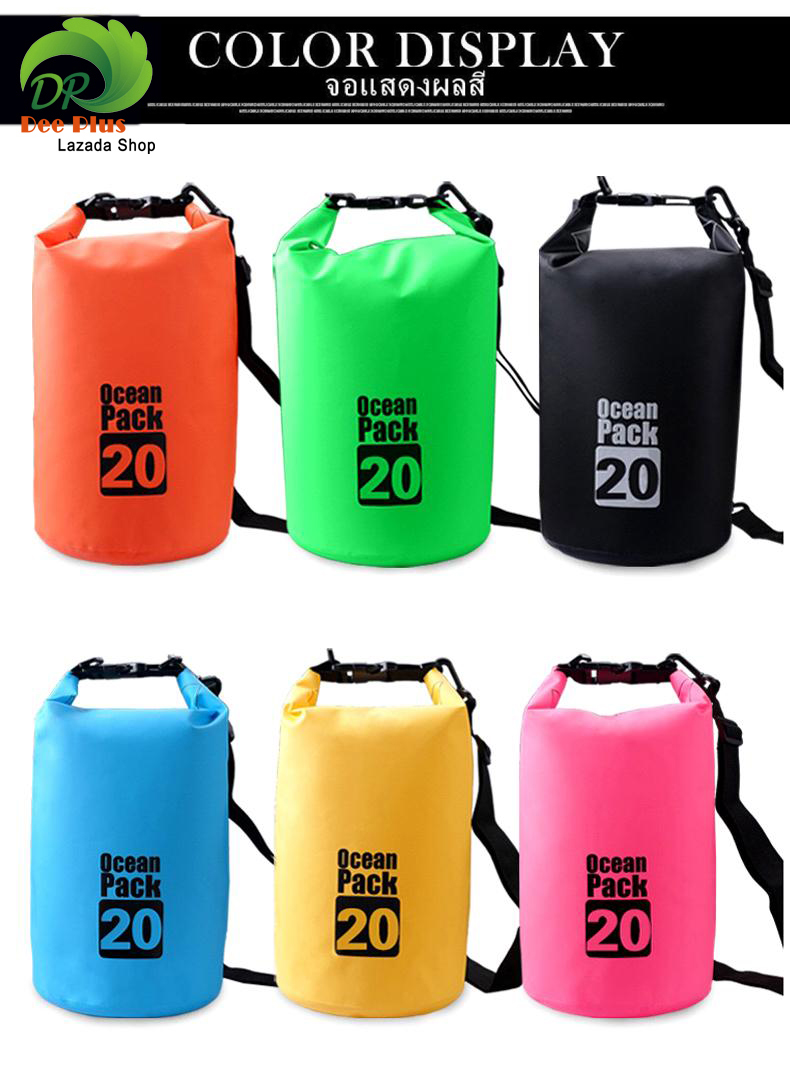 ภาพอธิบายเพิ่มเติมของ Ocean Pack 20L 6colors กระเป๋ากันน้ำขนาด20ลิตร มี6สีให้เลือก Ocean Pack 20L 6colors 20 liters waterproof bag (with 6 colors for choosing)