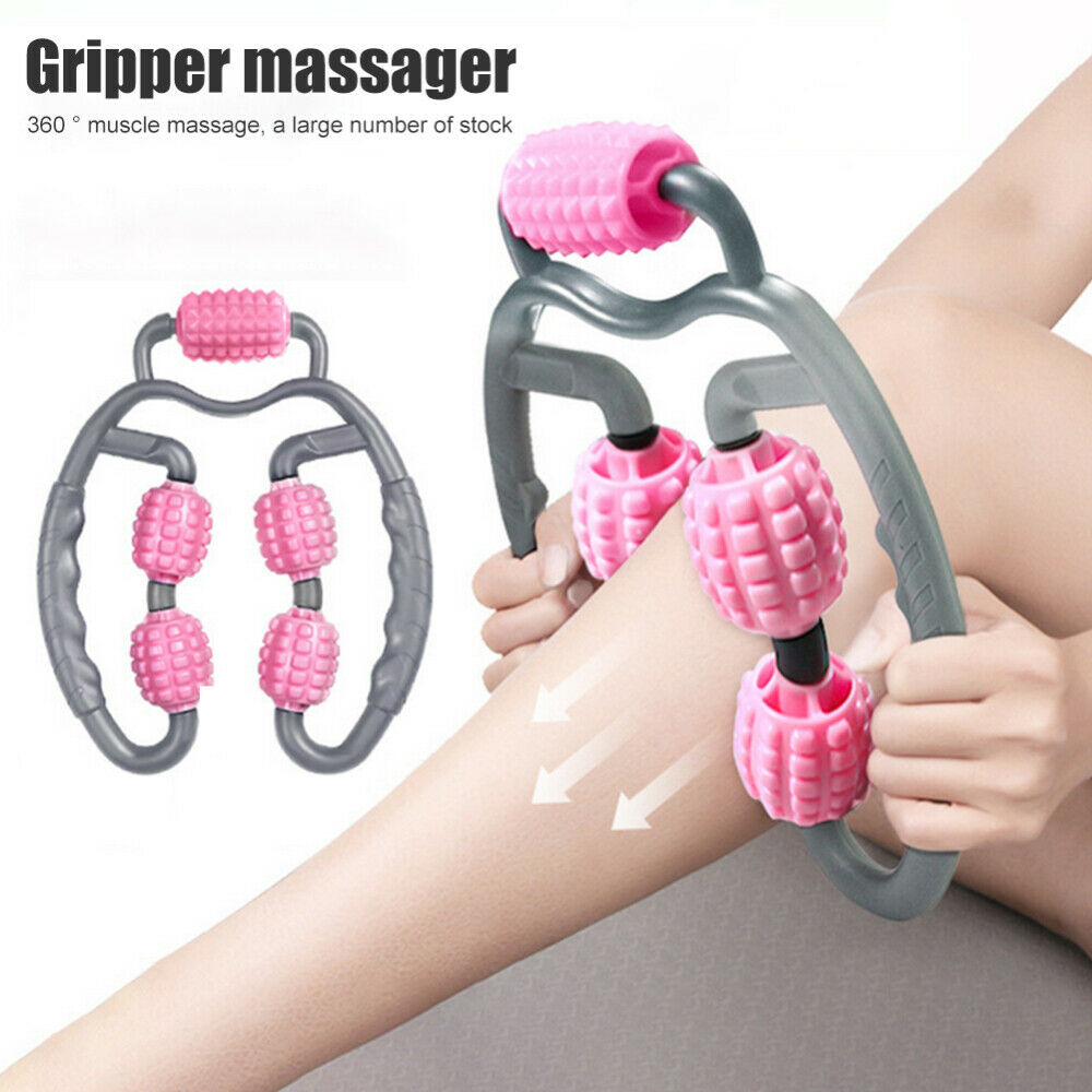 TEENIE WEENIE SPORTS Beauty and Health Yoga Fitness Health Care 5 Wheels Muscle Relaxer Massage Roller Massage Stick Leg Clamp