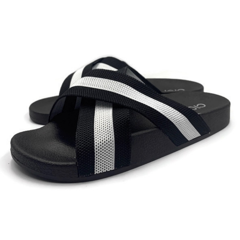 Gpatt : Sciss-Sor Sandals รองเท้าแตะสวมเกาหลี รองเท้าแตะผู้หญิง รองเท้าแตะสวมแฟชั่นพื้นนุ่ม รองเท้าเก็บทรงเท้าเรียวสวย