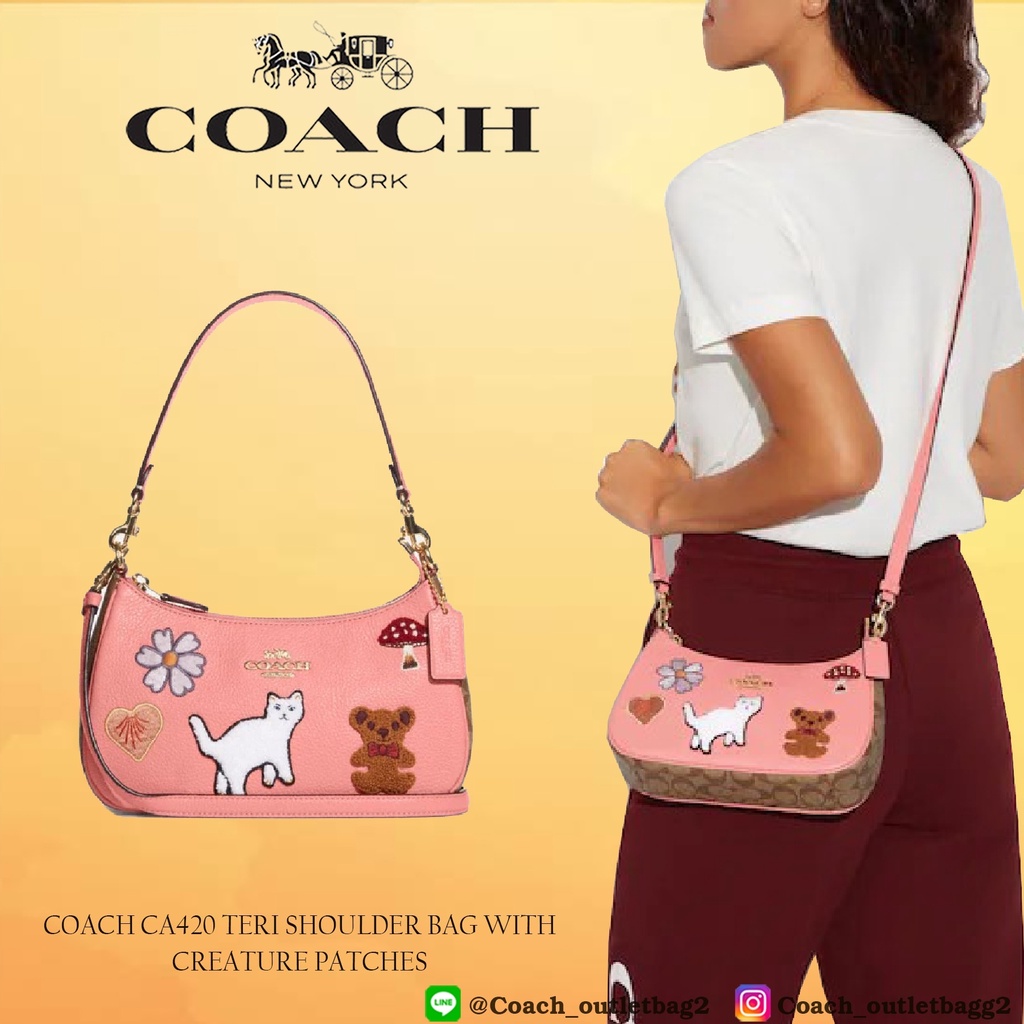 COACH®  Teri Shoulder Bag With Creature Patches