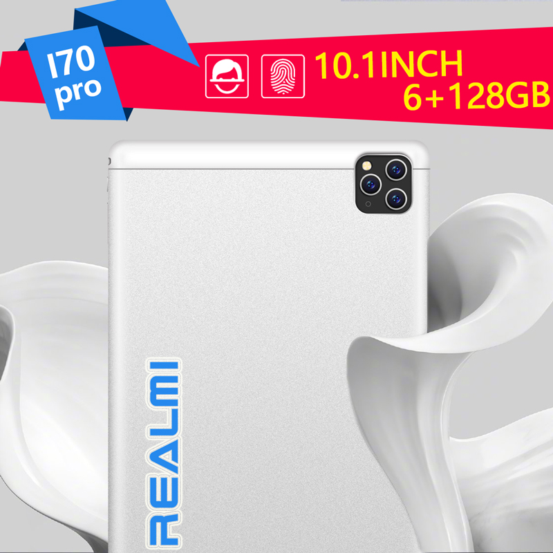 Realmi Thailand Store ? แท็บเล็ต ระบบแอนดรอยด์ 2021 New Tablet (6g+128g) ข้อเสนอที่ดีที่สุด แท็ปเล็ต 10.1 Inch Tablet PC 6GB RAM 128GB ROM Android 8.0 Octa Core WIFI Tempered Glass Screen Resolution 2560 * 1600 HD Camera Tablet รับประกัน1ปี❗ส่งจากไทย