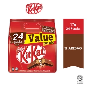 ภาพหน้าปกสินค้าคิทแคท ช็อกโกแลต Nestle KITKAT 24 Packs Value pack 408g (24 x17g) ที่เกี่ยวข้อง