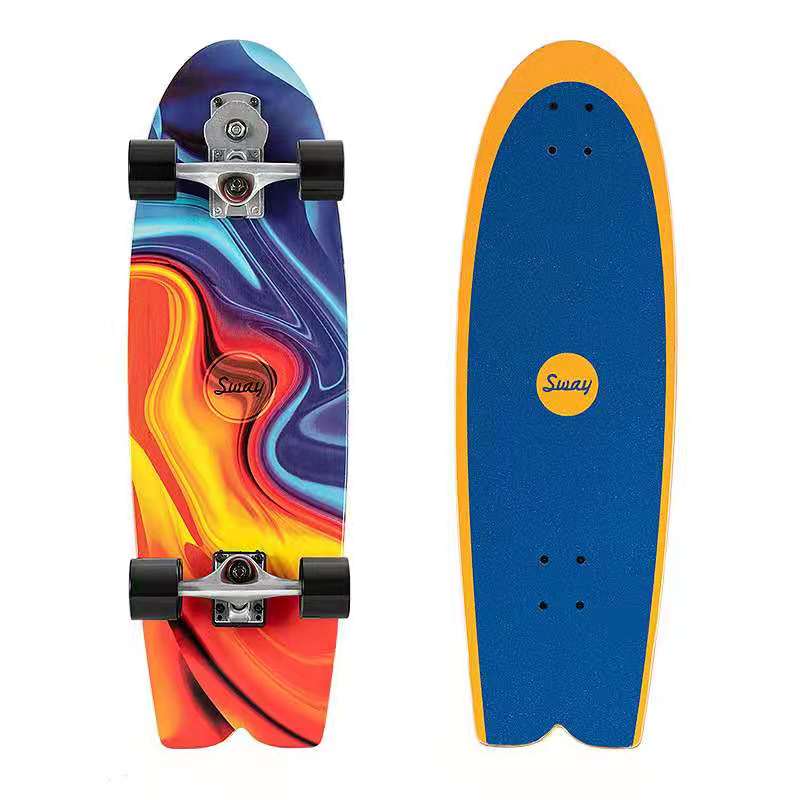 [พร้อมส่ง]เซิร์ฟสเก็ต SWAY Surfskate Surf Skateboards S7/CX7 บูทสปริงยืดหยุ่นสูง แข็งแรง ทนทานสูง