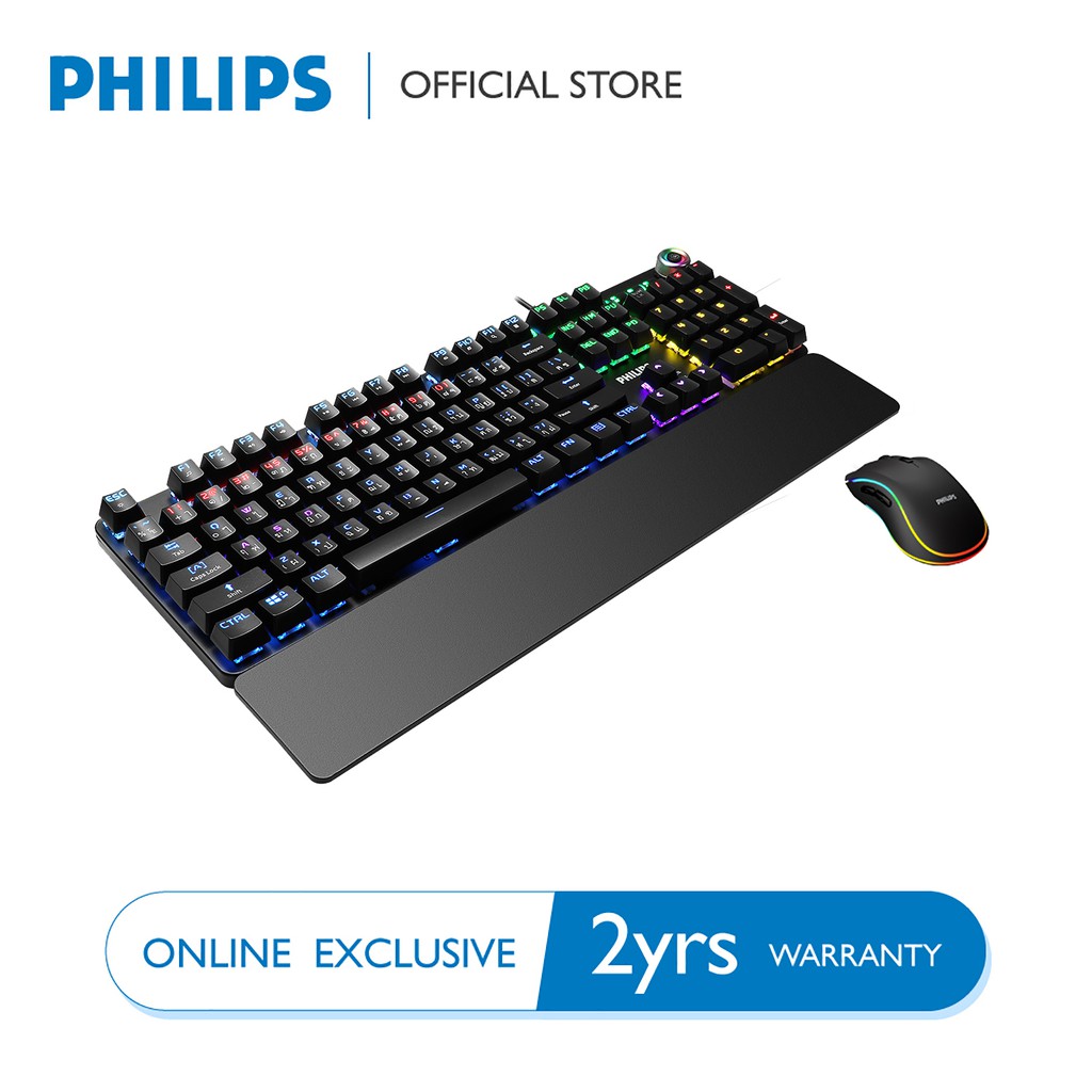 Philips SPK8605 Gaming Mecanical Keyboard & Philips SPK9403B RGB Gaming Mouse