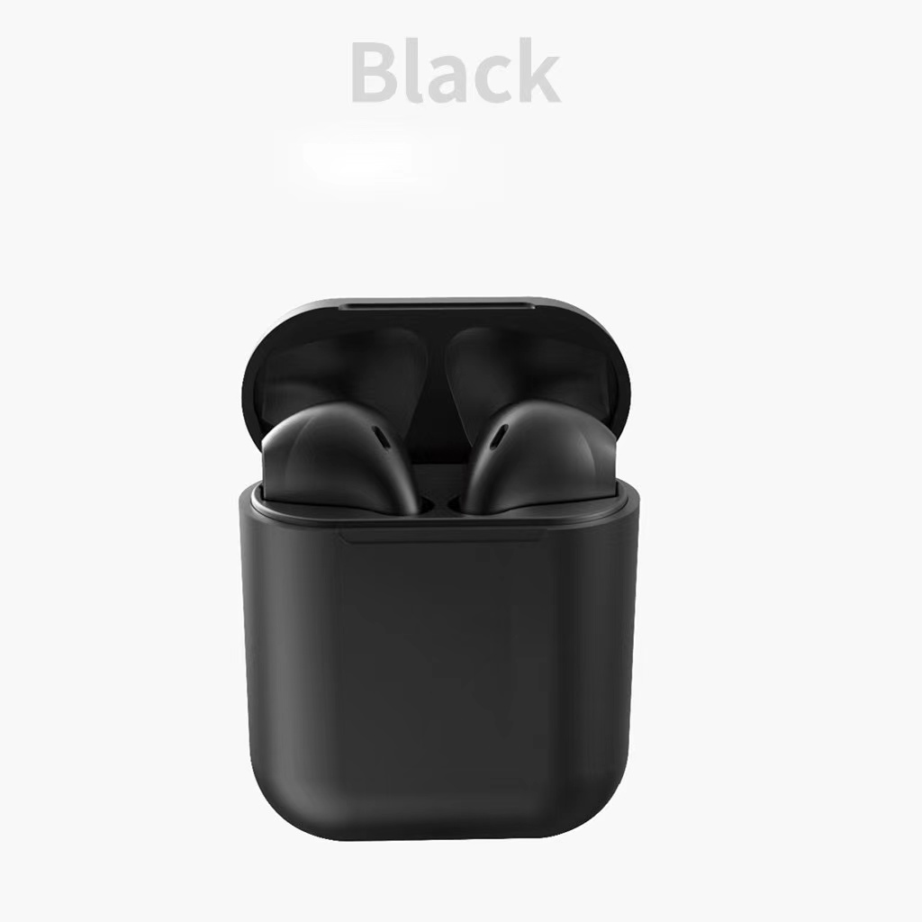 inpods12 หูฟัง i12 TWS พร้อมกล่องชาร์จ หูฟังบลูทูธไร้สาย Bluetooth V5.0 หูฟังไร้สาย หูฟังบลูทูธ iPhone IOS Android Huawei Xiaomi Samsung ทั้งหมดสมาร์ทโฟน สวย พกพาง่าย