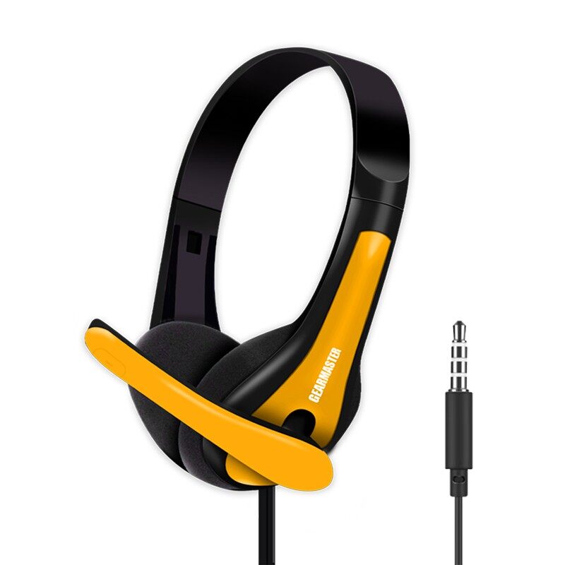 ?ส่งเร็ว? ร้านDMแท้ๆ GEARMASTER GMN-09 Headphone หูฟัง มือถือ โน๊ตบุ๊ค สำหรับเด็กเรียนออนไลน์ หูฟังเด็ก แจ็ค3ขีด TRRS #DM 09