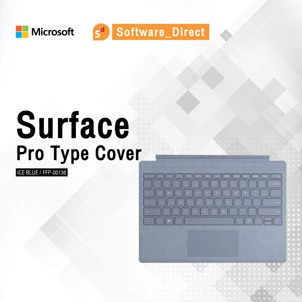 Microsoft Type Cover M1725 for Surface Pro (ไทย-อังกฤษ / ของแท้ รับประกัน 1 ปี จากไมโครซอฟต์) - [Software Direct]