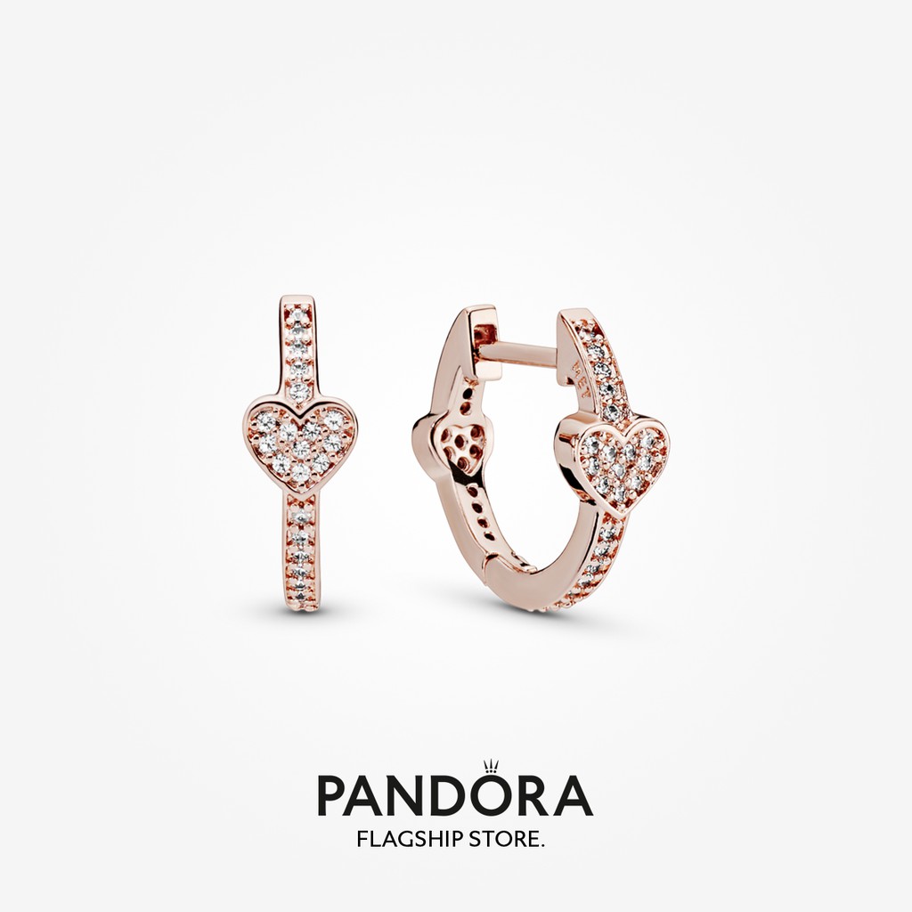 Elevated Heart Stud Earrings Gold Pandora US, 43 OFF