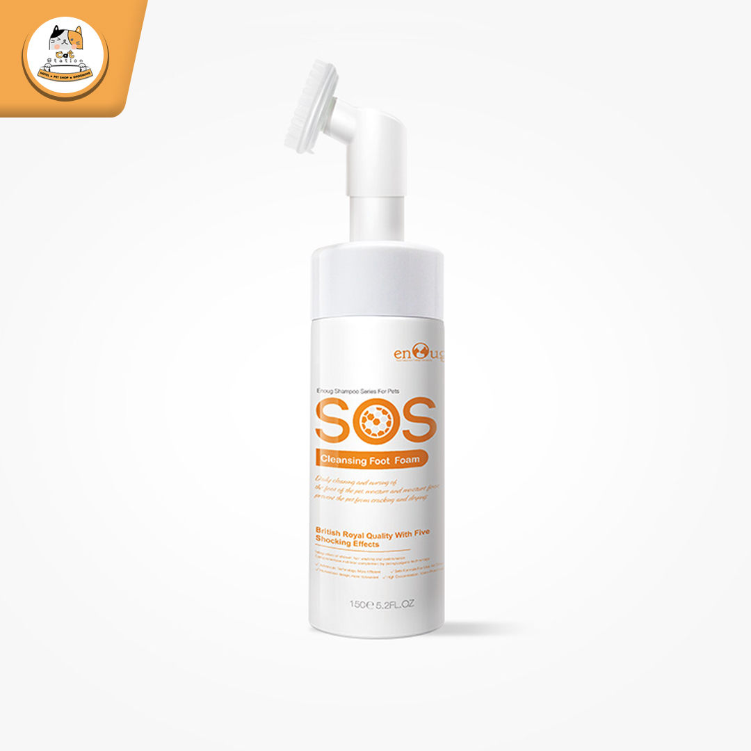 Cat Station Pet feet cleaner โฟมทำความสะอาดเท้าสัตว์เลี้ยง พร้อมแปรงขัดเท้า ล้างทำความสะอาดได้ น้ำยาล้างเท้าสัตว์เลี้ยงป้องกันเชื้อรา ขนาด 150 ml ราคา 290 บาท*ส่งฟรี