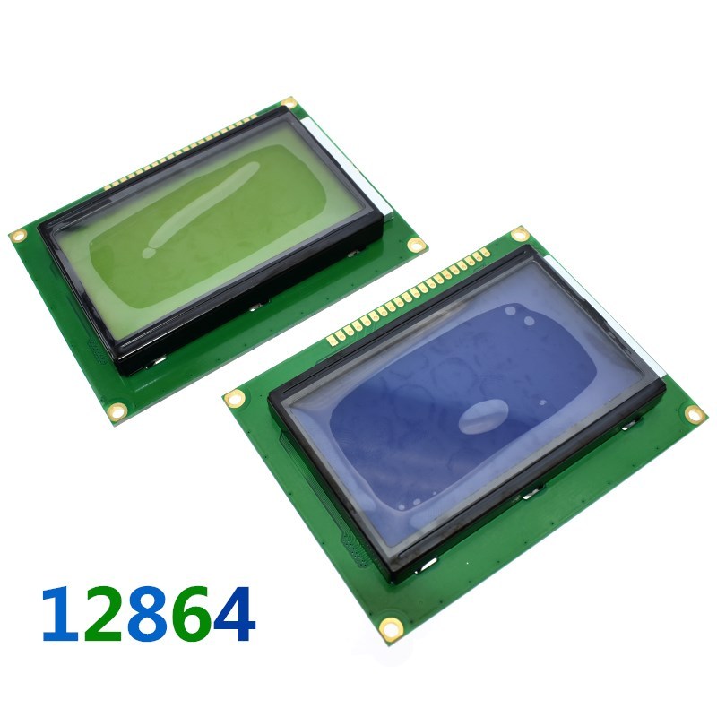 12864 128x64 Dots Graphic Blue Color Backlight โมดูลแสดงผล LCD สำหรับ arduino raspberry pi