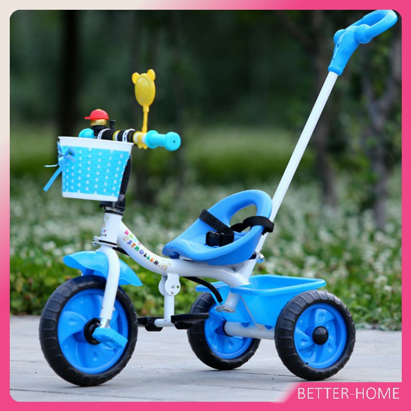 จักรยาน 3 ล้อเด็ก  มีด้ามเขนรถ สำหรับเด็ก 1 - 3ขวบขึ้นไป รถหัดเดินเด็ก Three Wheel Trolley