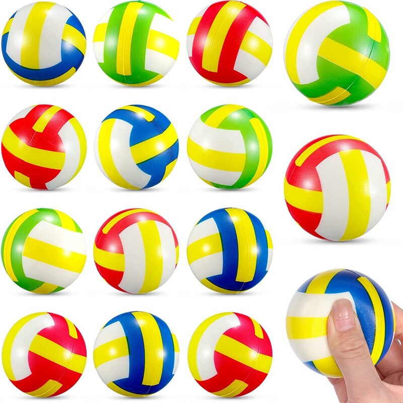 30Pcs Mini Volleyball Stress Balls 2.36 Inch Sports Balls Mini Volleyball