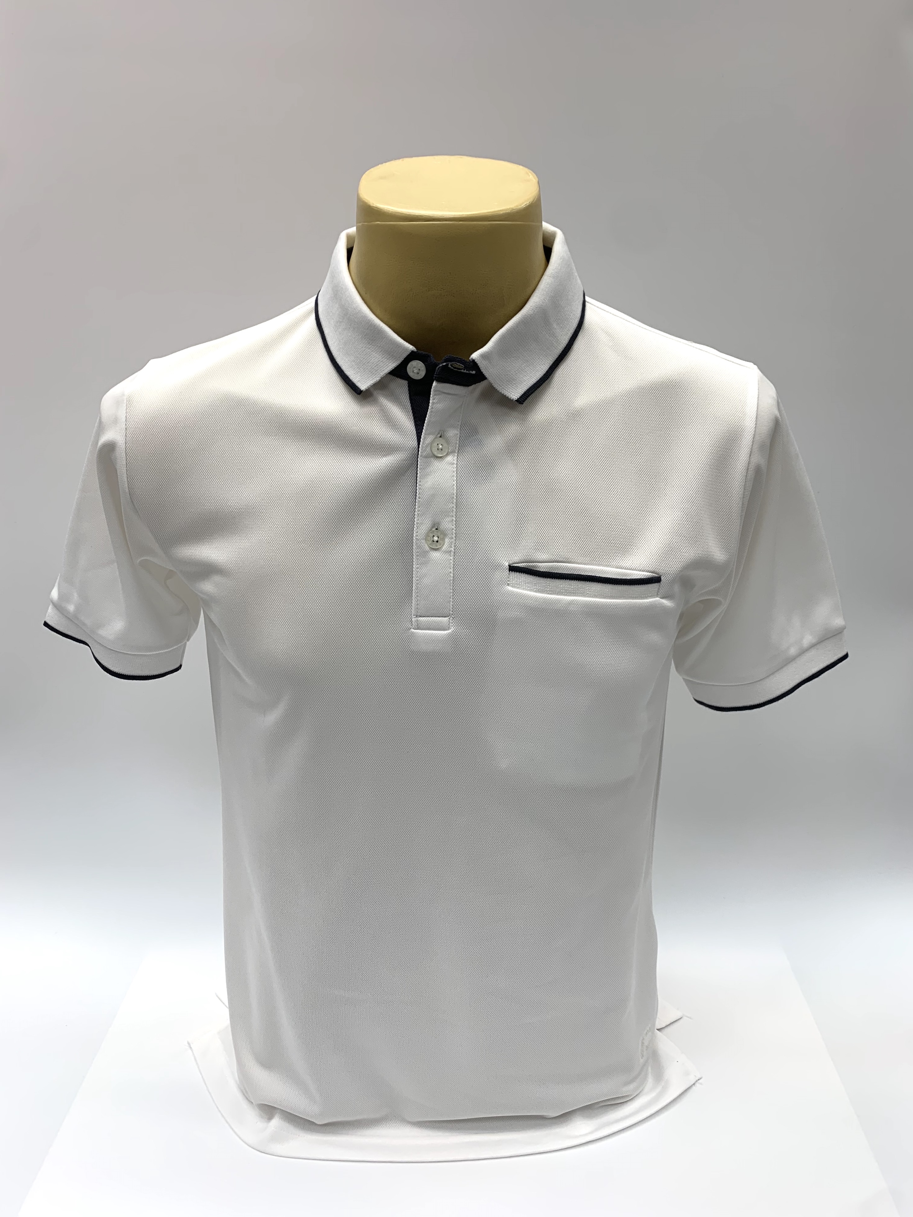 เสื้อคอโปโลแขนสั้น ผ้าดรายเทค (Dry Technology) มีกระเป๋าที่อกยี่ห้อ C59 AIR # 087 เสื้อคอปก เสื้อผู้ชาย เสื้อสีพื้น Kingberry Shop