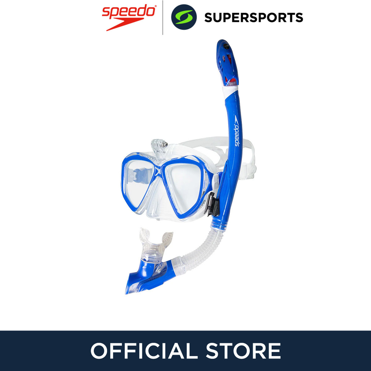 SPEEDO Sport Adult Dual Lenses Combo With Cam Unisex Snorkel ราคา 1,590 บาท*ส่งฟรี