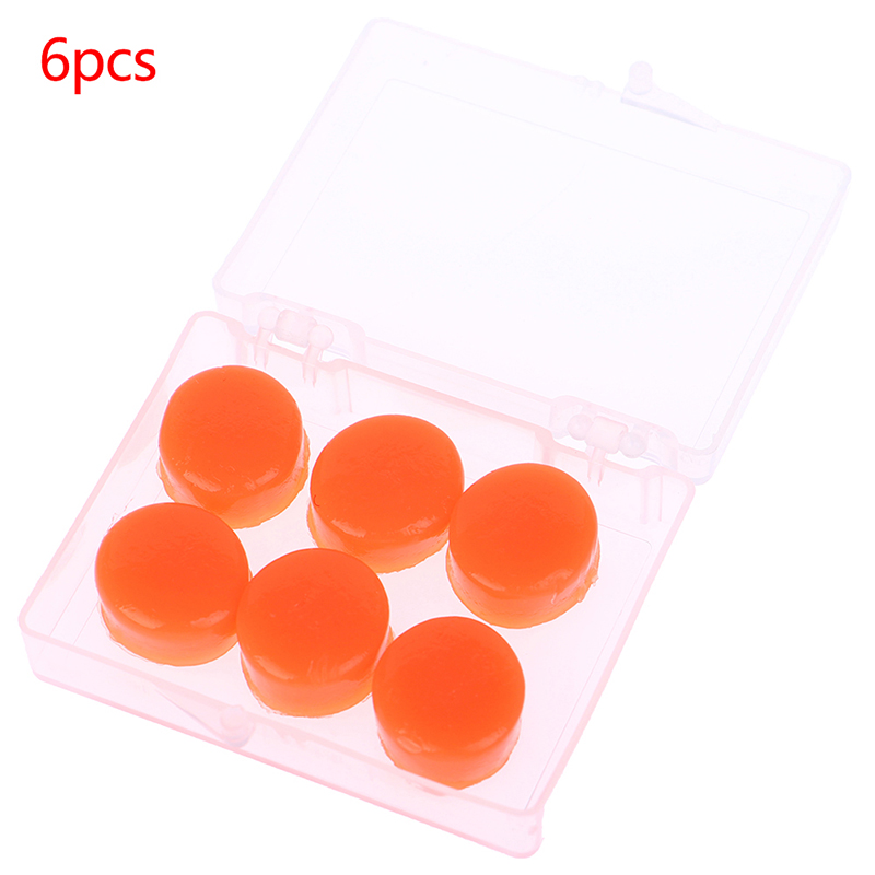 Yolandas JINXING 6 Chiếc Nút Bịt Tai Chống Ngáy Ngủ Nút Tai Bằng Silicon