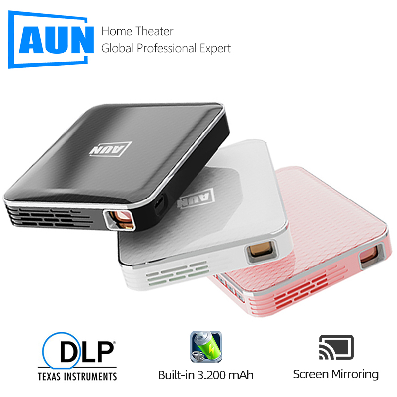 【In stock】AUN Projector X3 mini projector โปรเจคเตอร์ android 4k รองรับโปรเจ็กเตอร์มือถือขนาดเล็ก 480P DLP บนหน้าจอเดียวกัน