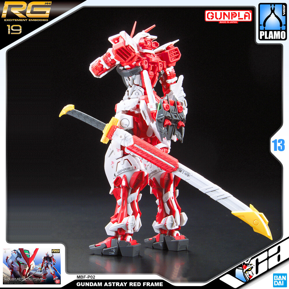 ⭐️ BANDAI GUNPLA REAL GRADE RG 1/144 GUNDAM ASTRAY RED FRAME ประกอบ หุ่นยนต์ โมเดล กันดั้ม กันพลา ของเล่น VCA GUNDAM