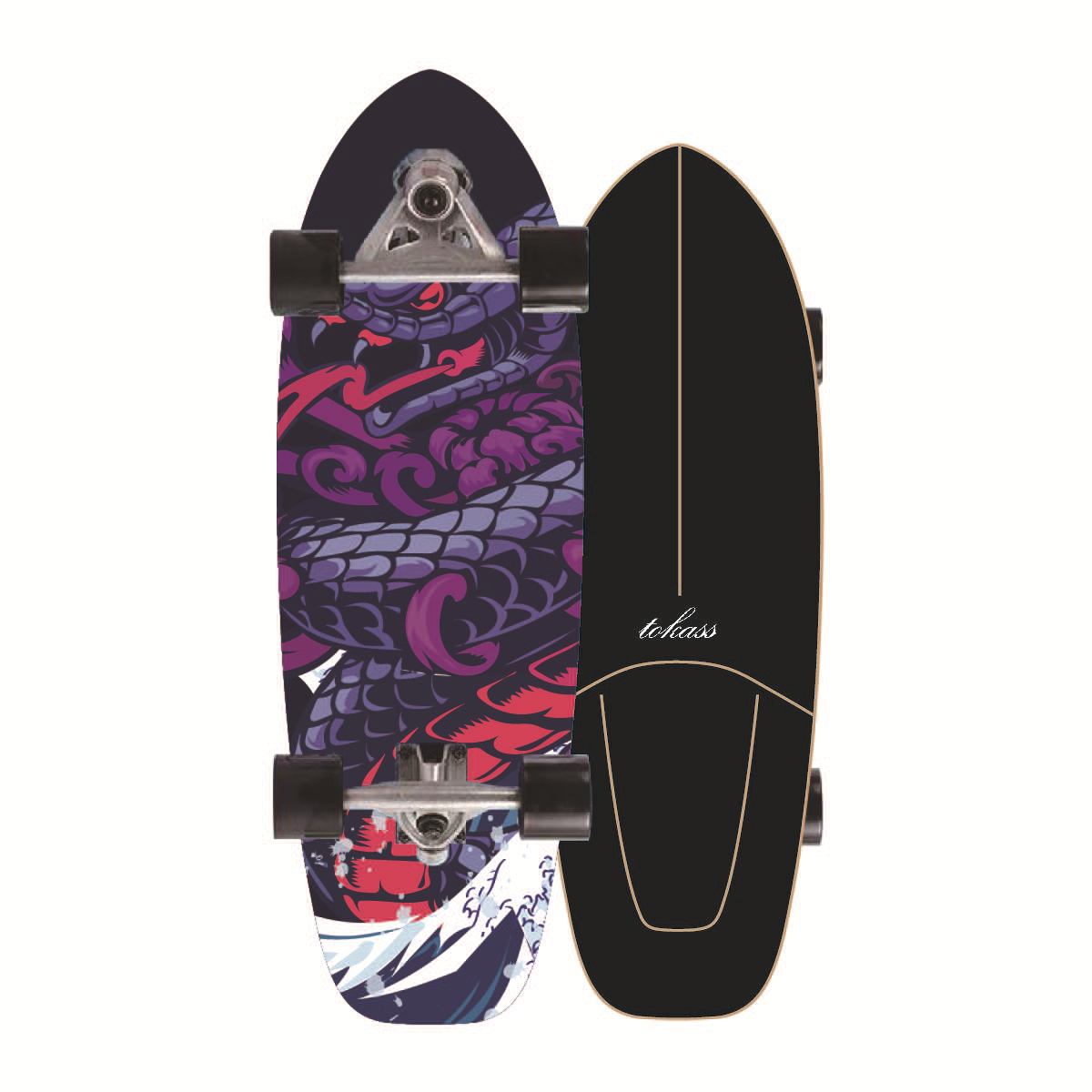 (สินค้าพร้อมส่ง) เซิร์ฟสเก็ต Surf Board CX7 สเก็ตบอร์ด เซิร์ฟบอร์ด Surf Skate สเก็ตบอร์ดคุณภาพดี เซริฟสเก็ต รองรับน้ำหนักได้ 150 กก. ล้อมุนได้ แถมด้วยกระเป๋า
