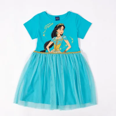 Aladdin jasmine - Dress อะลาดิน ชุดกระโปรงเด็กผู้หญิงลายเจ้าหญิงจัสมิน (1)