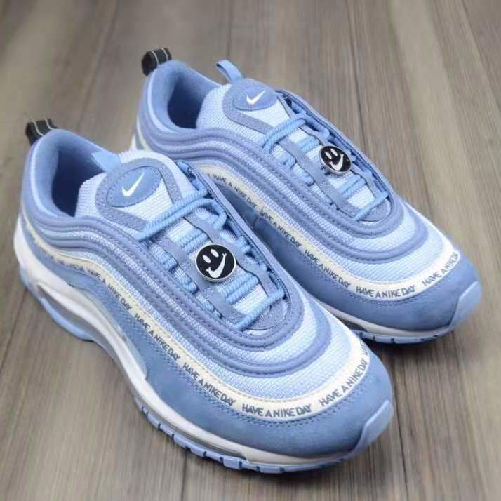 NikeNikeAIR MAX 97 รองเท้าผู้ชาย, รองเท้ากีฬากระสุน, เบาะอากาศยิ้ม, รองเท้าวิ่งลดแรงกระแทก CZ3574-130