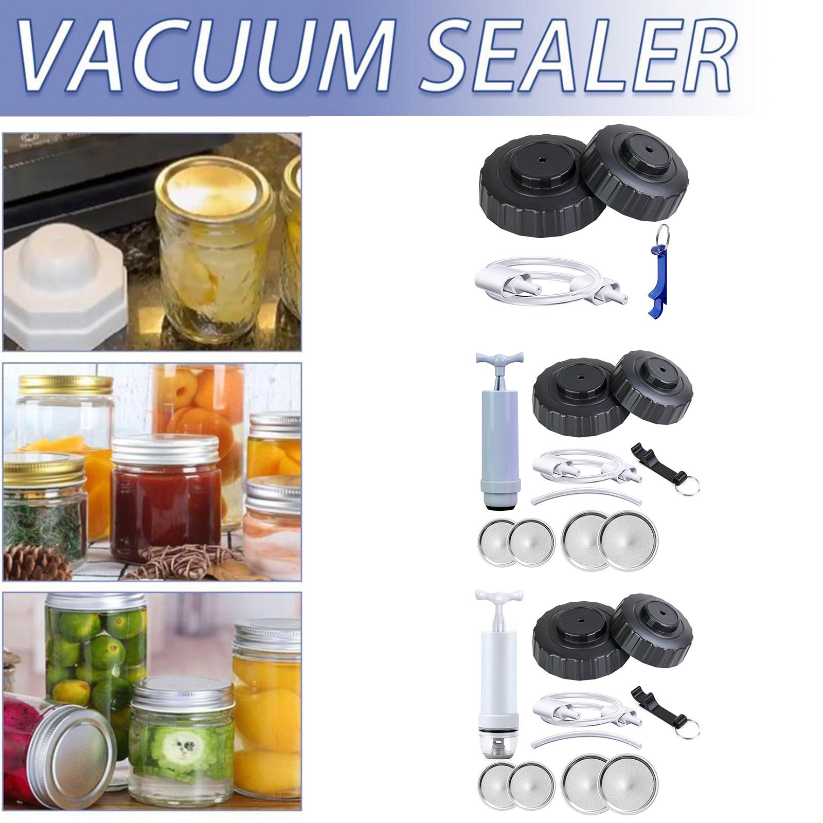 Mason Jar Vacuum Sealer Kit With Manual Portable Pump And Lid Opener