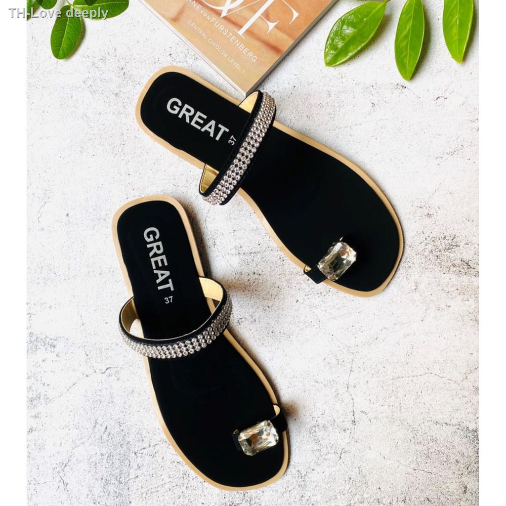 GREAT-G01รองเท้า รองเท้าผู้หญิง รองเท้าแตะแบบสวม รองเท้าแฟชั่นผู้หญิง รองเท้าผู้หญิงไซส์ใหญ่ รองเท้าไซส์ใหญ่42-45