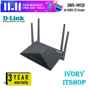ภาพหน้าปกสินค้าDWR-M920 D-Link 4G WiFi 300Mbps LTE Router DWR M920/ivoryitshop ที่เกี่ยวข้อง