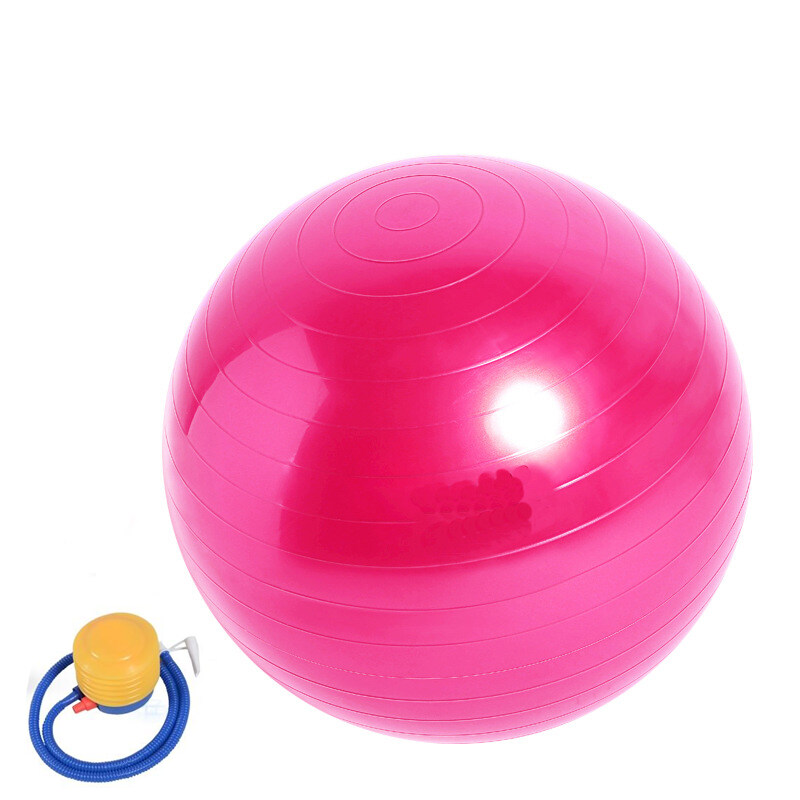 BKK ลูกบอลโยคะ บอลโยคะ ลูกบอลฟิตเนส พร้อมที่สูบลูม ขนาด 75CM 65CM 25CM Yoga ball
