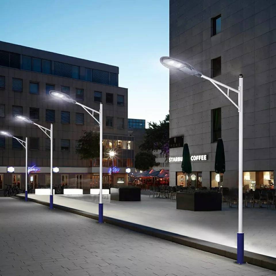 โคมไฟถนน LED 100w 220V เเสงขาว ทรงใบไม้ สว่างสูง อลูมิเนียมอย่างดี LED streetlight