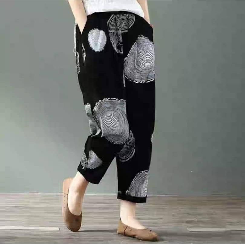 #กางเกงทรงบอย #กางเกงผ้าฝ้าย #กางเกงสาวอวบ #กางเกงคนอ้วน #กางเกงผ้าฝ้ายผสมผ้าลินิน กางเกงขายาวแฟชั่น #กางเกงแฟชั่นเกาหลี #กางเกงขา8ส่วน