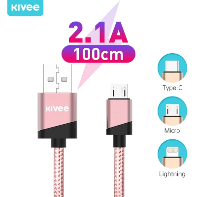 Kivee original charger cable iPhone charger cable 1m fast charging Fast Charging Cable USB cable for OPPO Samsung Xiaomi huawei iphone (3)