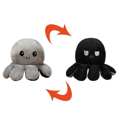 [Average]Reversible Flip octopus ของขวัญเด็ก พลิกกลับด้านปลาหมึก พลิกกลับด้านปลาหมึก ตุ๊กตาสัตว์น่ารัก Children Gifts Doll (7)