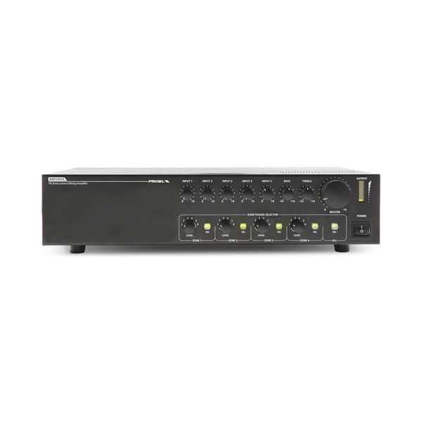 ส่งฟรีทั่วประเทศ PROEL PA AMP240V4 มิกซิ่งแอมป์ 240 วัตต์ 4 โซน 4 MIC, 1 AUX (สินค้าใหม่แกะกล่อง รับประกันศูนย์ไทย) ราคา 24,900 บาท*ส่งฟรี