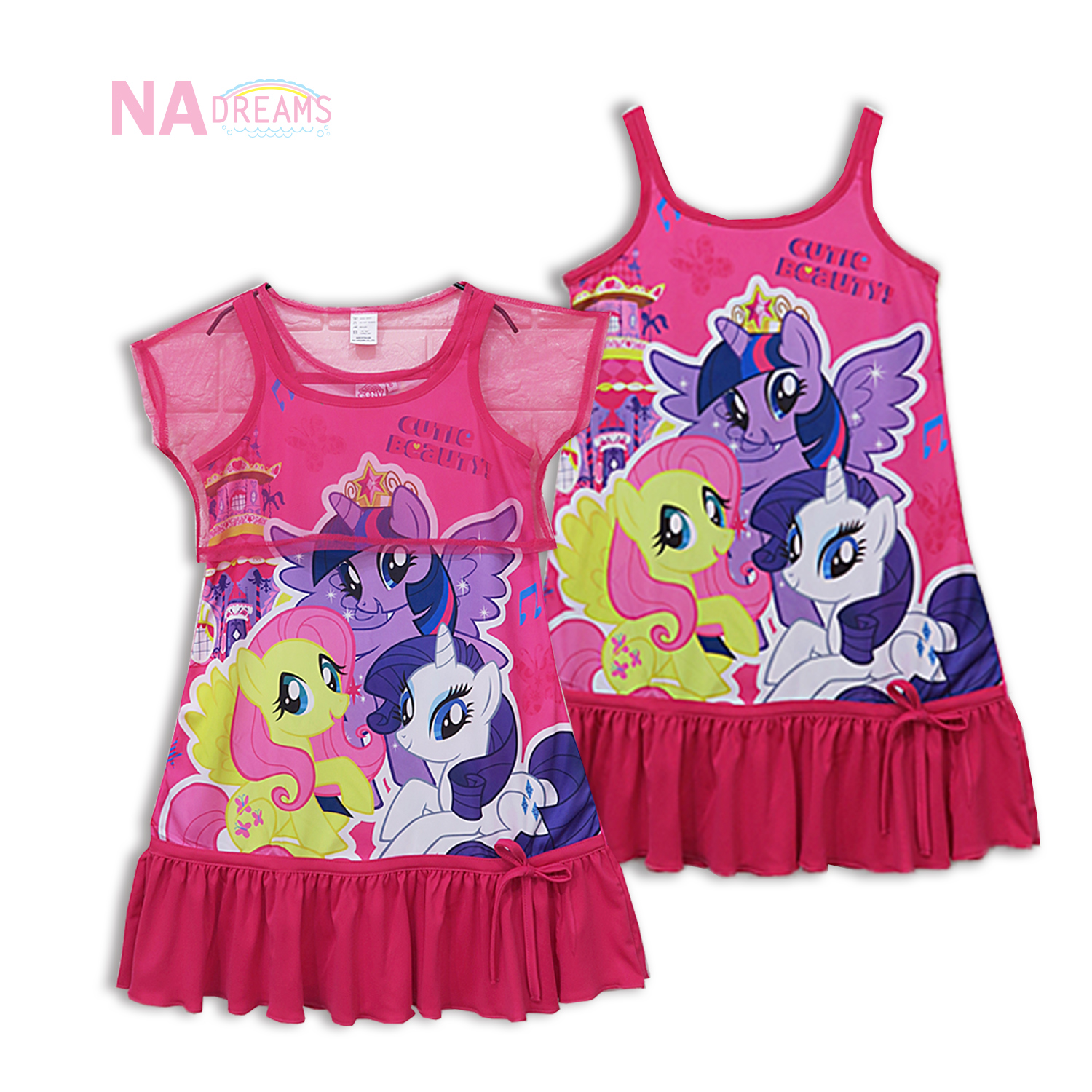 My Little Pony ชุดกระโปรงเด็กหญิง 3 - 5 ปี ชุดเดรสเด็กผู้หญิง โพนี่ My Little Pony จาก NADreams รุ่นเด็กเล็ก ราคา 149 บาท*ส่งฟรี