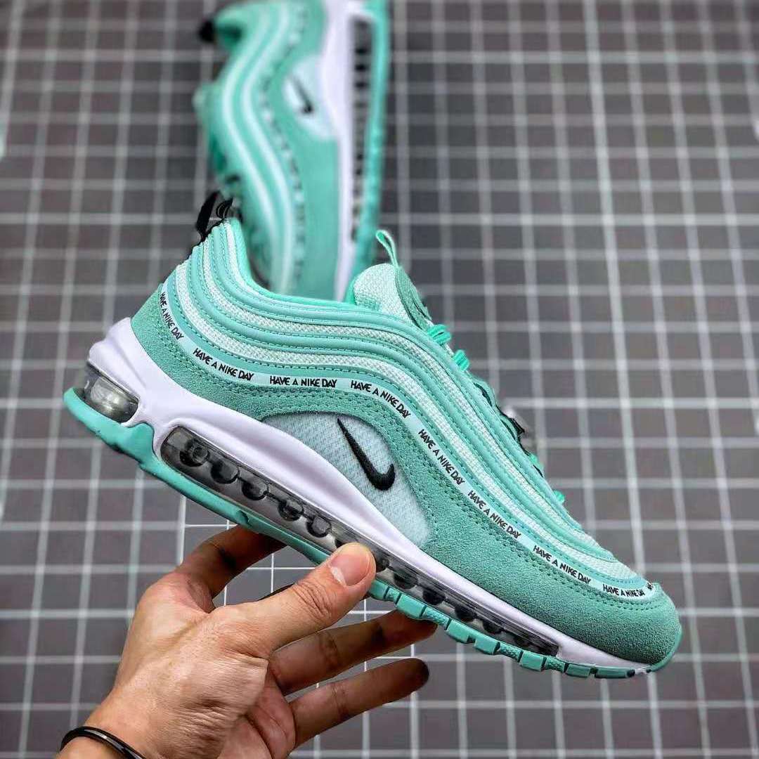 NikeNikeAIR MAX 97 รองเท้าผู้ชาย, รองเท้ากีฬากระสุน, เบาะอากาศยิ้ม, รองเท้าวิ่งลดแรงกระแทก CZ3574-130