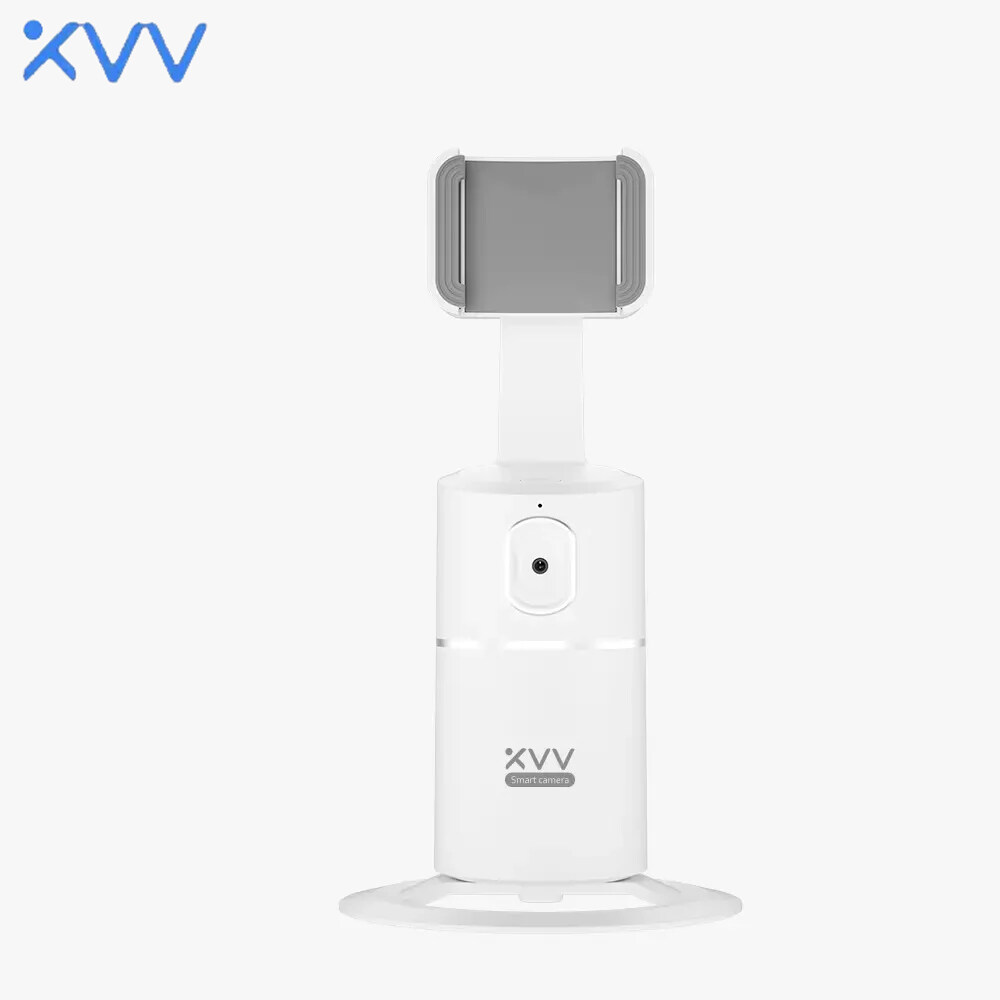Xiaovv Smart Live PTZ Bracket Ai Follow Version ที่วางโทรศัพท์มือถืออัจฉริยะ, รองรับ PTZ สด, เวอร์ชัน AI, การชาร์จ Type-C, การหมุน 360 °, การติดตามใบหน้าอัจฉริยะ