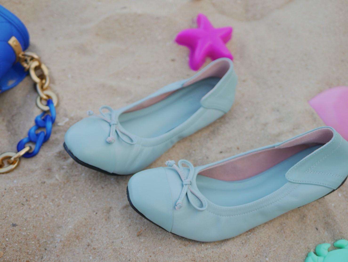 Panistashoes New Color Somerset Flat - Sky Blue