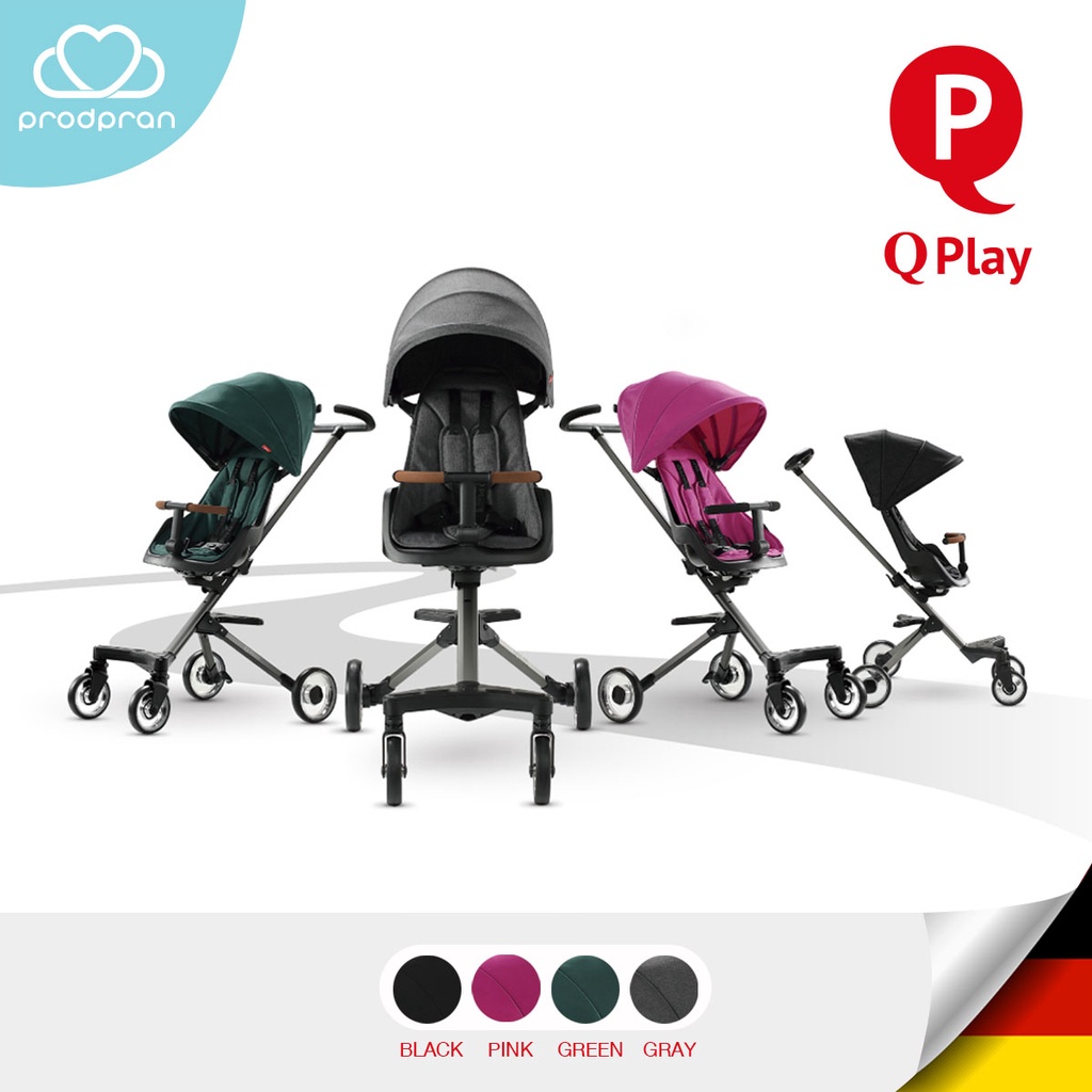 QPlay รถเข็นเด็กพกพา จากเยอรมัน Easy baby pushchair พกพาสะดวก