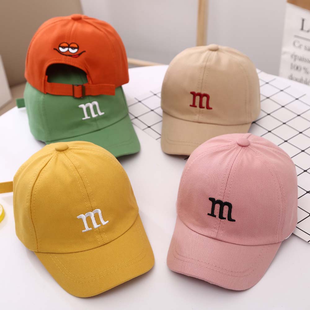 MAIFU น่ารักเด็กฮิปฮอปครีมกันแดด M Letter หมวกกันแดดเบสบอลหมวกหมวกทารก