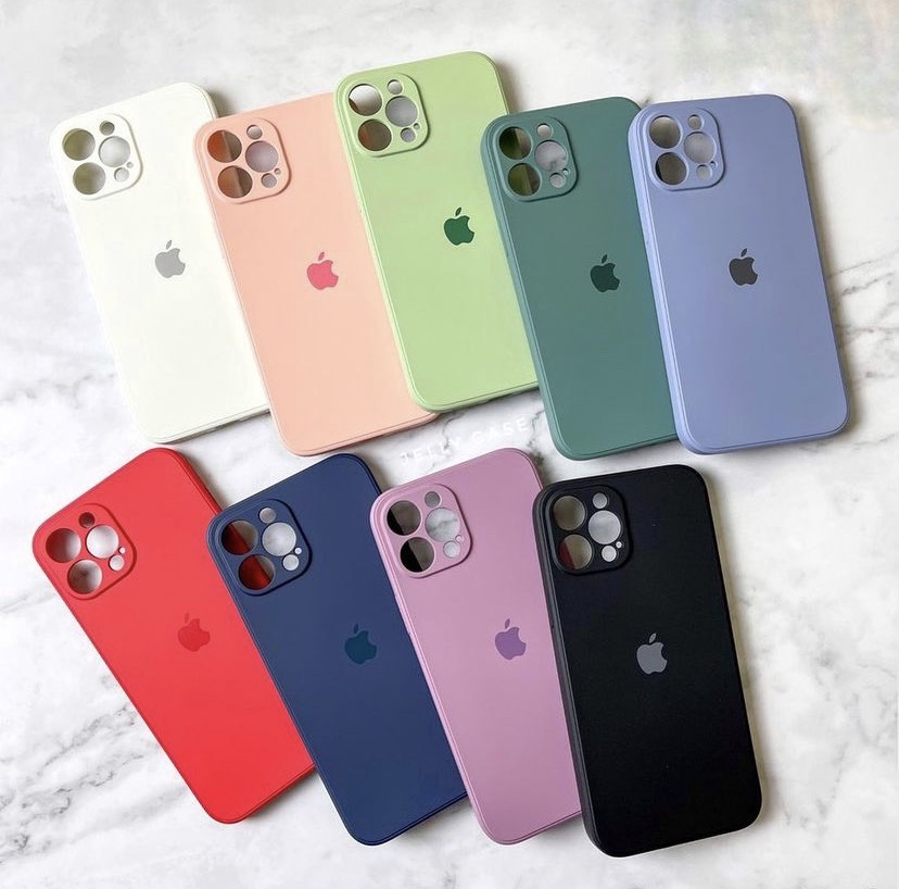 เคสiphone TPU สีพื้น ขอบเหลี่ยม สำหรับ iphone 12promax/iphone12pro/iphone12/iphone 12mini/iphone 11promax/iphone 11pro/iphone 11