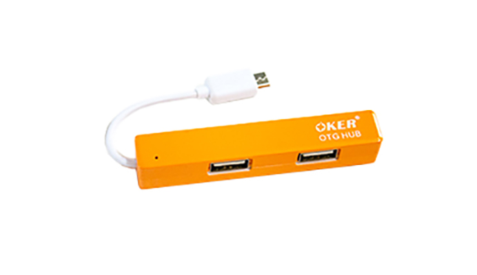 ?ส่งเร็ว? ร้านDMแท้ๆ OKER H-418 USB Android 2.0 HUB to HUB USB OTG Micro OTG HUB 4 Port #DM