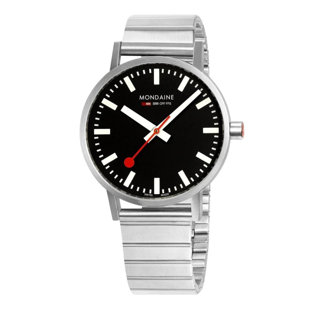 นาฬิกาข้อมือ Mondaine CLASSIC 40mm, สแตนเลสสีเงิน, A660.30360.16SBW ราคา 10,800 บาท*ส่งฟรี