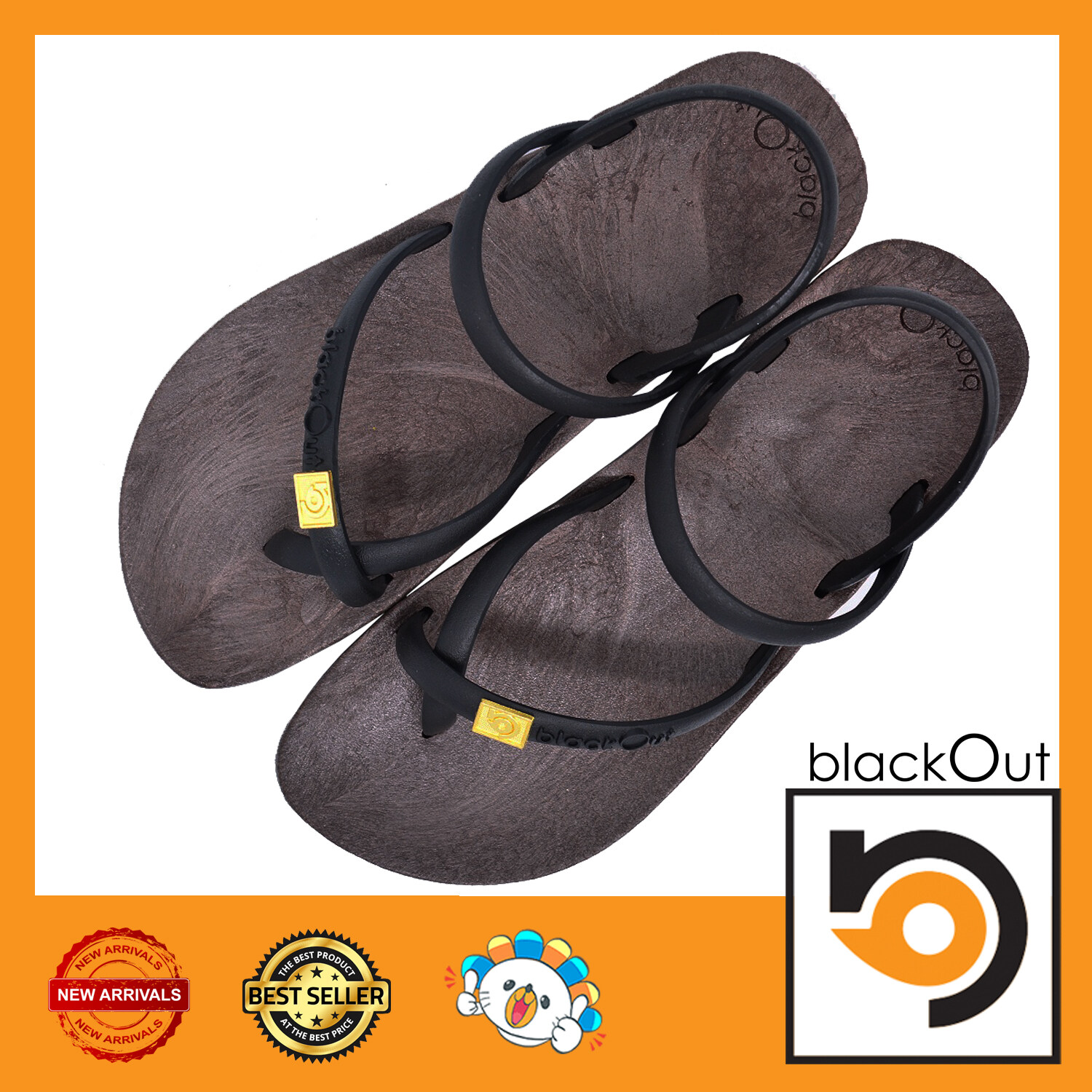 BlackOut ToeloopSlingback รองเท้าแตะ คีบโป้งรัดส้น พื้นโกโก้(หูดำ) ราคา 380 บาท*ส่งฟรี