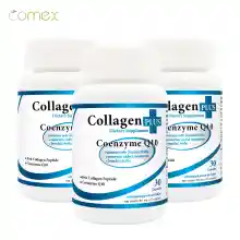 ภาพขนาดย่อของภาพหน้าปกสินค้าคอลลาเจน Q10 โคเอนไซม์ คิวเท็น โคเม็กซ์ Collagen plus Coenzyme Q10 Comex คอลลาเจนแท้ คอลลาเจนญี่ปุ่น จากร้าน Global Vitamin บน Lazada