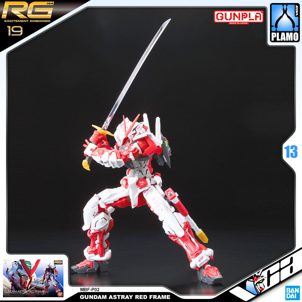 ⭐️ BANDAI GUNPLA REAL GRADE RG 1/144 GUNDAM ASTRAY RED FRAME ประกอบ หุ่นยนต์ โมเดล กันดั้ม กันพลา ของเล่น VCA GUNDAM