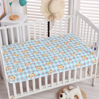 50*70 CM Baby Portable Foldable Washable Diaper Changing Pad Urine mattress Mat Baby Diaper Nappy Bedding Cover waterproof Changing mat muisungshop muikid (2)