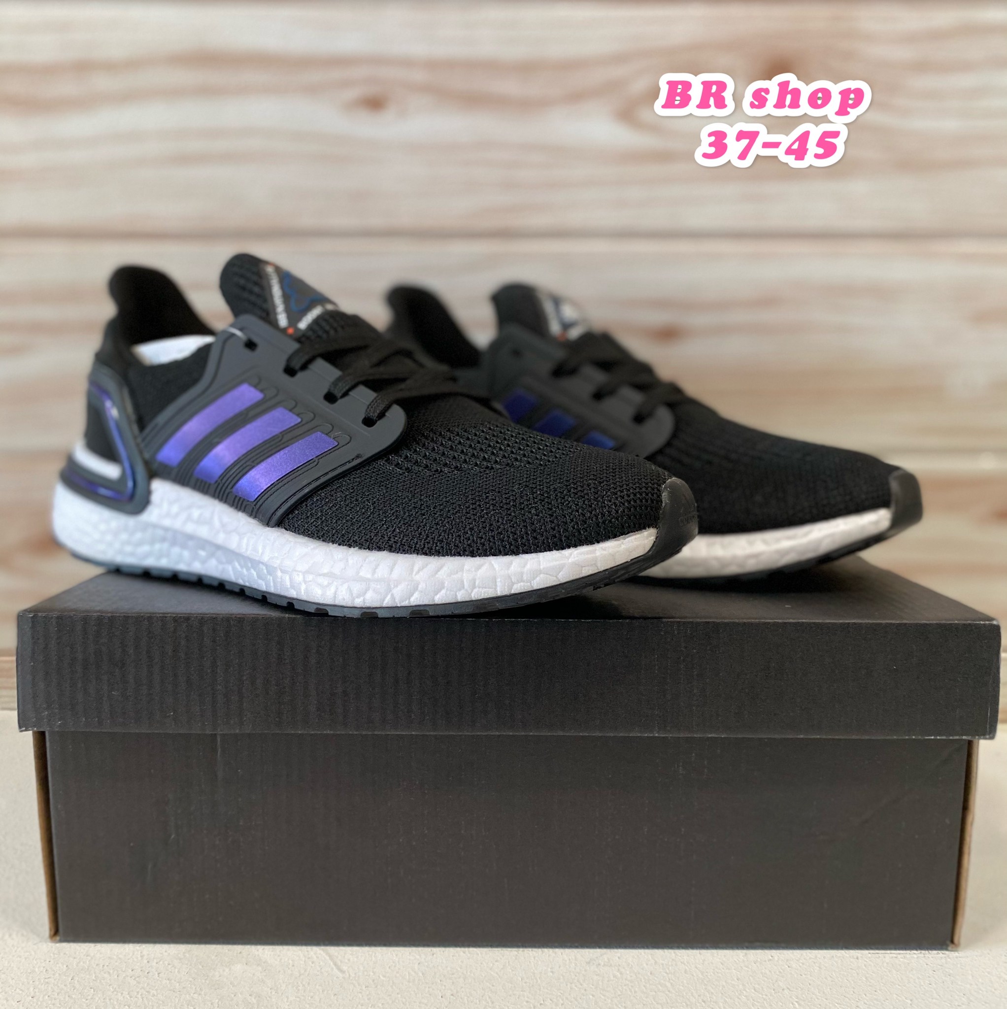 [Sports BKK] รองเท้าวิ่งAdidas Ultraboost 20 UB20 White/Black color   รองเท้าวิ่ง รองเท้าออกกำลังกาย รองเท้าวิ่งมาราธอน (อุปกรณ์ครบเซทพร้อมกล่อง)